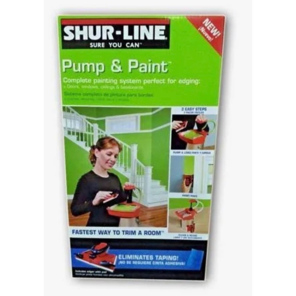 Shur-Line Pump & Paint Complete Edger System Paint Can Pump Tray Tool Kit